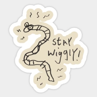 stay wiggly! Sticker